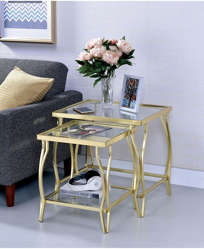 Furniture of America Janelle Contemporary Nesting End Table Macy's