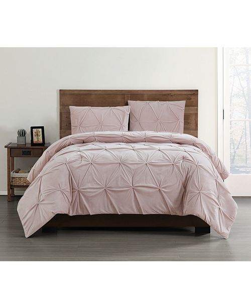 Truly Soft Everyday Pleated Velvet King Duvet Set Reviews