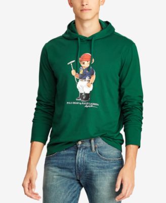 polo bear green hoodie