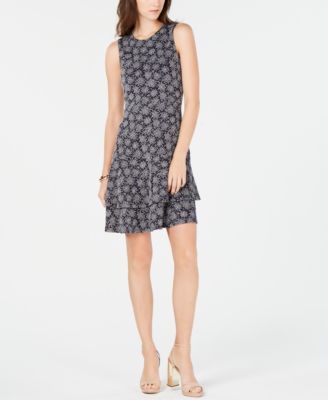 Michael Kors - Printed Tiered Dress
