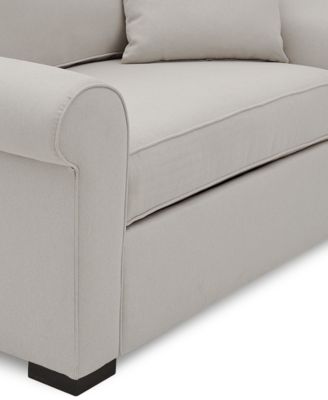 CLOSEOUT! Astra 59" Roll Arm Fabric Chair Bed, Created for Macy's
