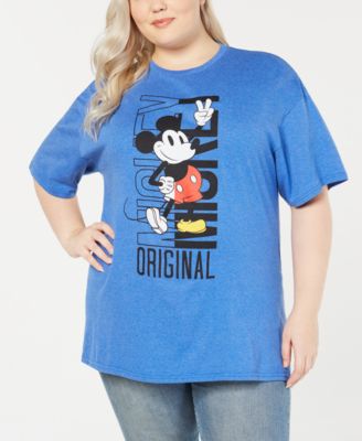 Mighty Fine - Trendy Plus Size Cotton Mickey Mouse T-Shirt
