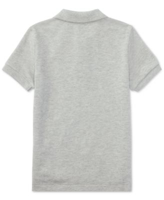 Boys' 2T-7 Cotton Mesh Polo Shirt