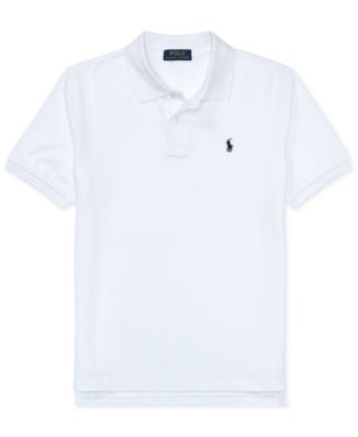 8-20 Boys' Cotton Mesh Logo Polo Shirt