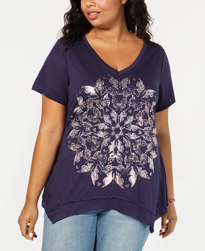 Style & Co Plus Size Graphic TShirt, Created for Macy's Macy's
