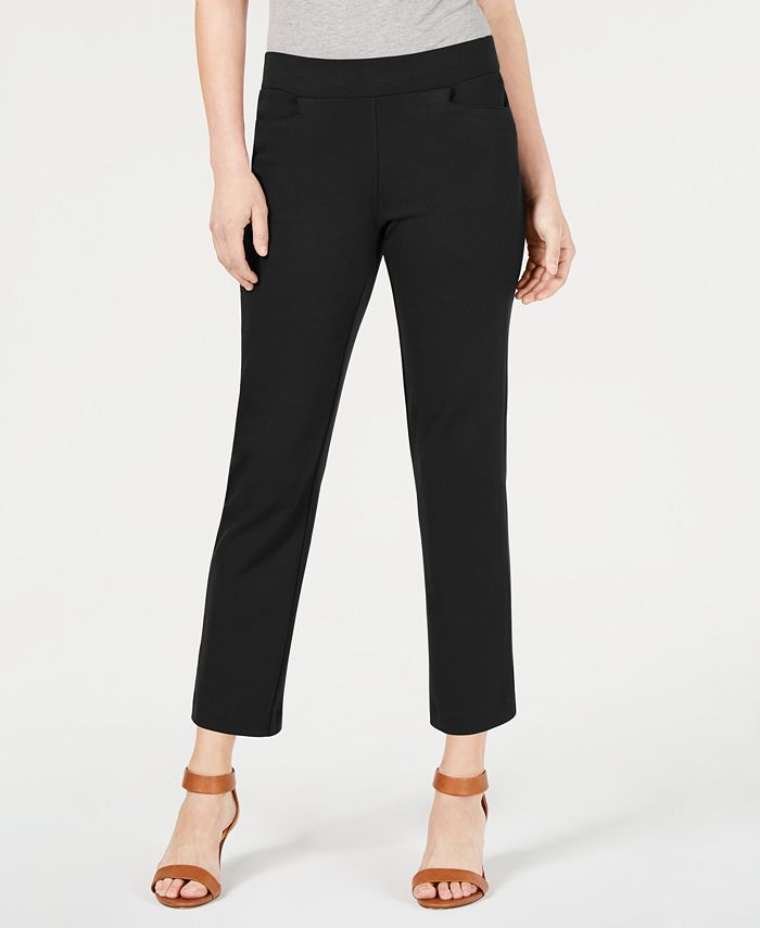 Style & Co Petite Cropped Straight-Leg Pants, Created for Macy's - Macy's