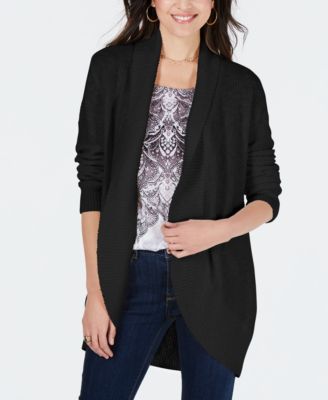 Style & Co - Shawl-Lapel Open-Front Cardigan