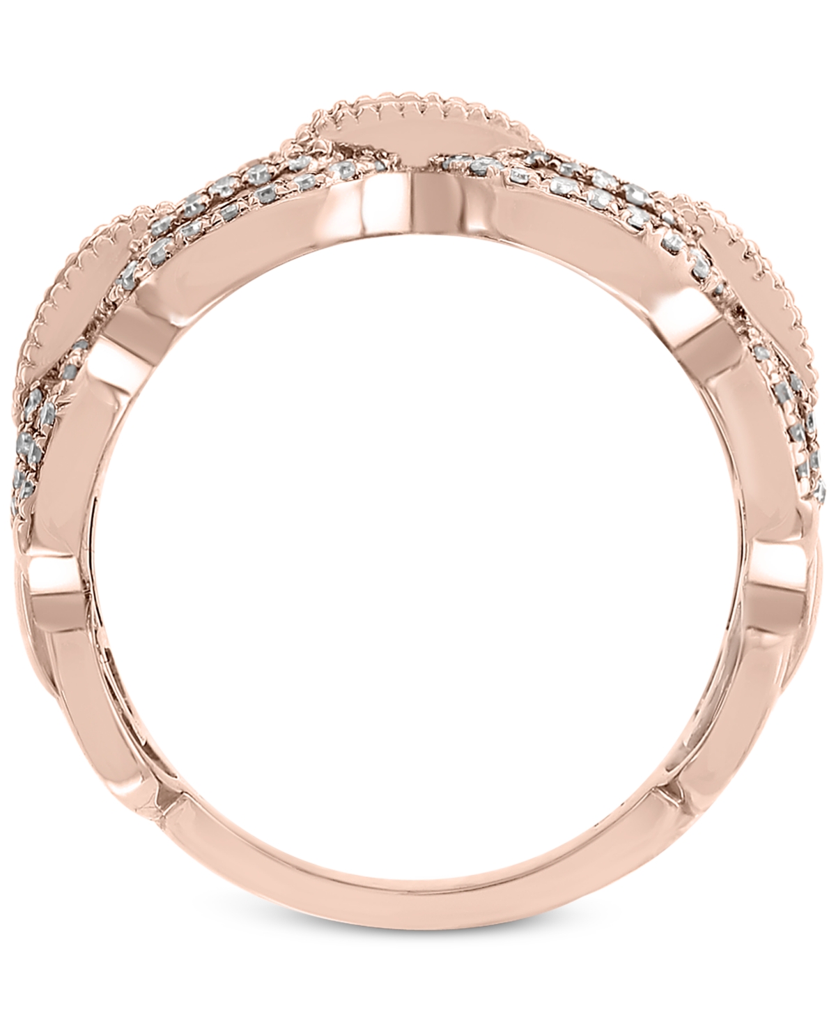 Effy Diamond Statement Ring (9/10 ct. t.w.) in 14k Rose Gold