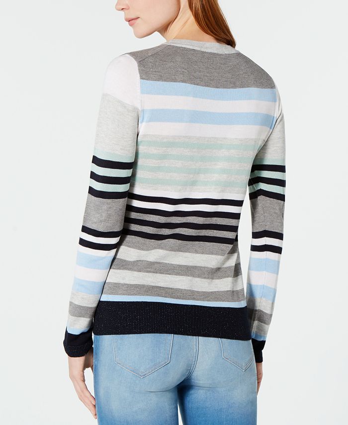 Tommy Hilfiger Striped Sweater, Created for Macy's - Macy's