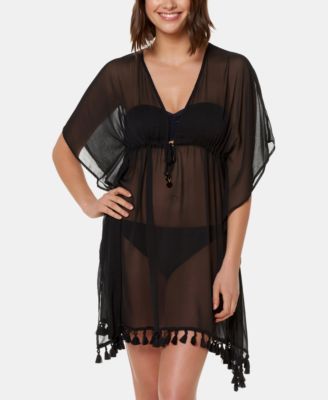 sheer caftan cover up