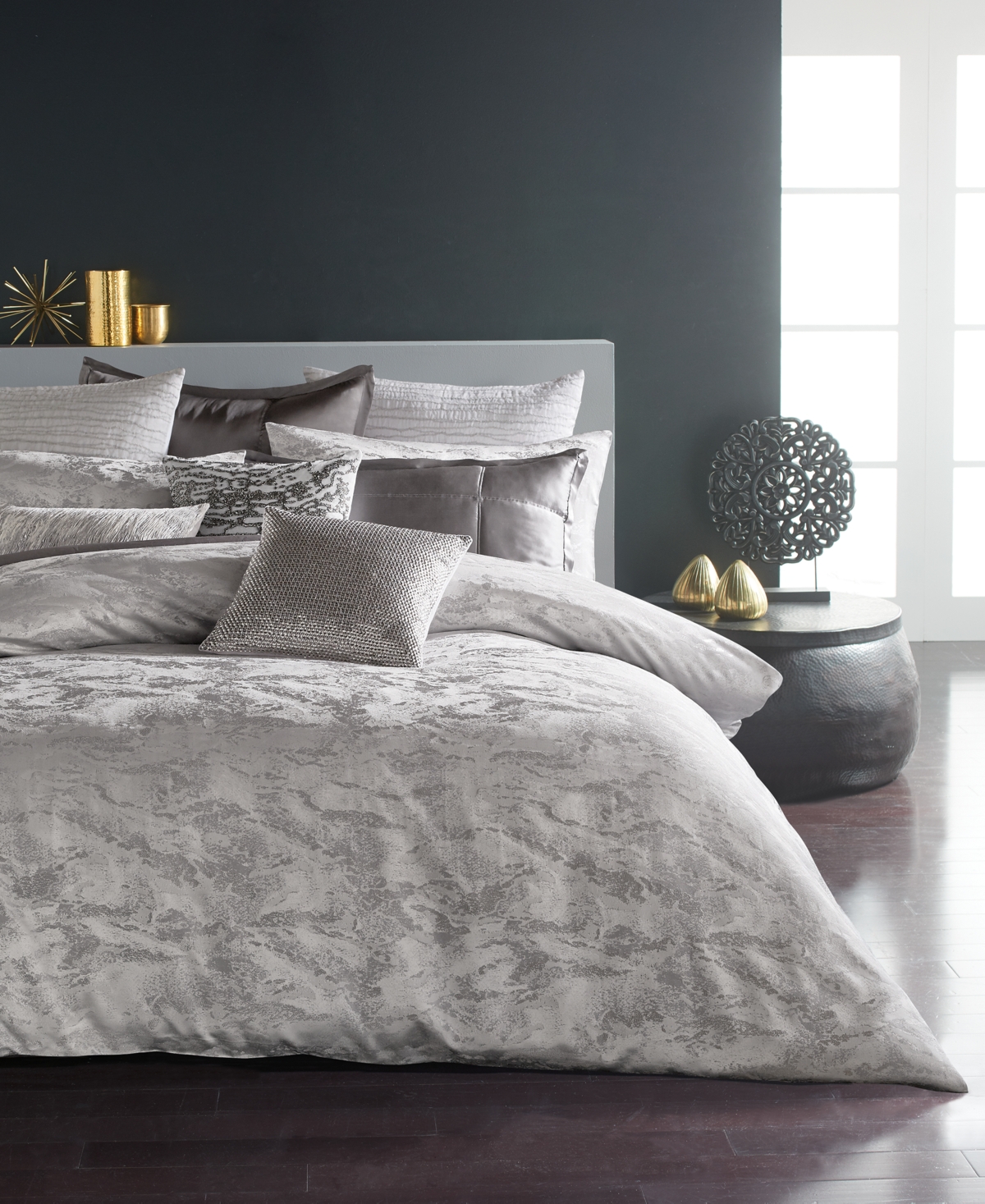 Donna Karan Home Luna Duvet Cover, Full/Queen