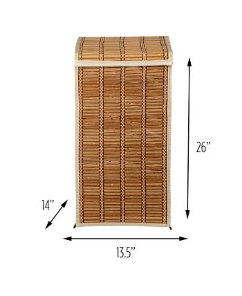 Honey Can Do - Wicker Corner Laundry Hamper