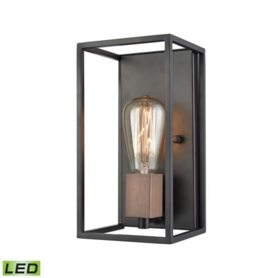 Macy's Rigby 1 Light Wall Sconce in Oil Rubbed Bronze and Tarnished Brass