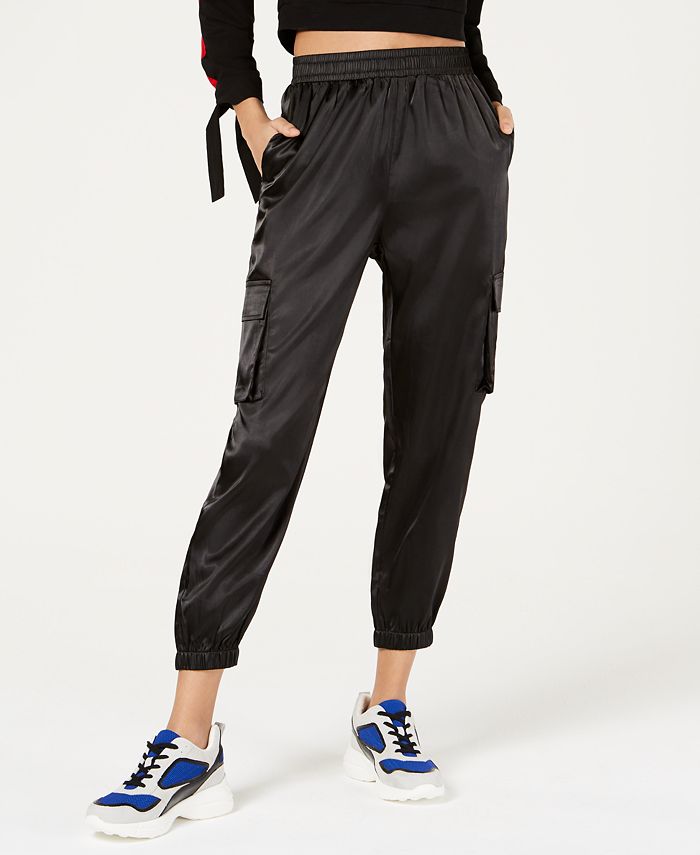 Washed Poly Silk Pocket Pants