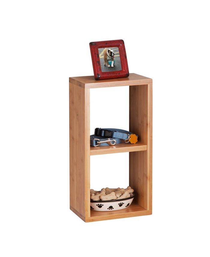 Honey Can Do Bamboo Double Cube Wall Shelf Macy's