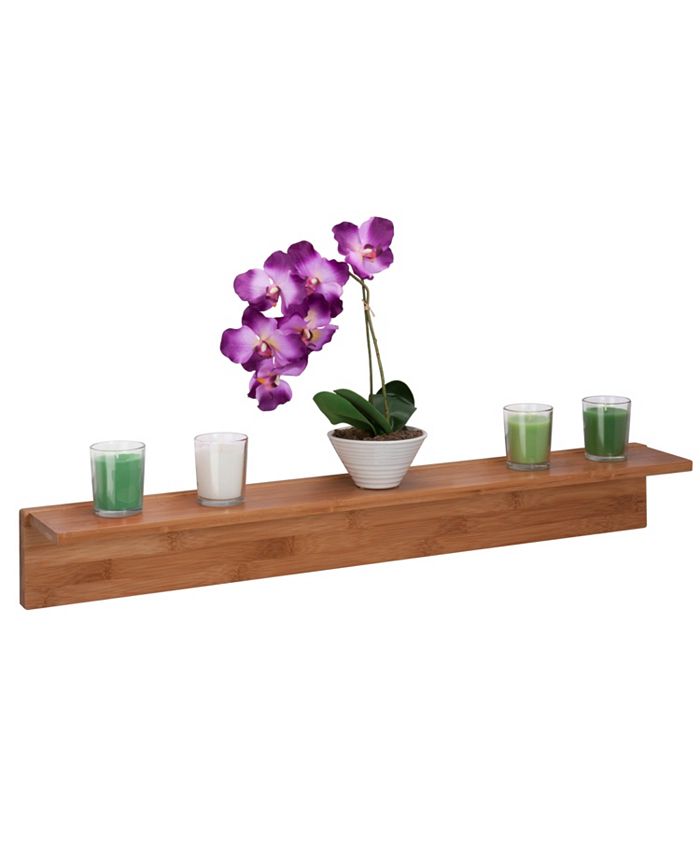 Honey Can Do Bamboo L Shaped Wall Shelf Macy's