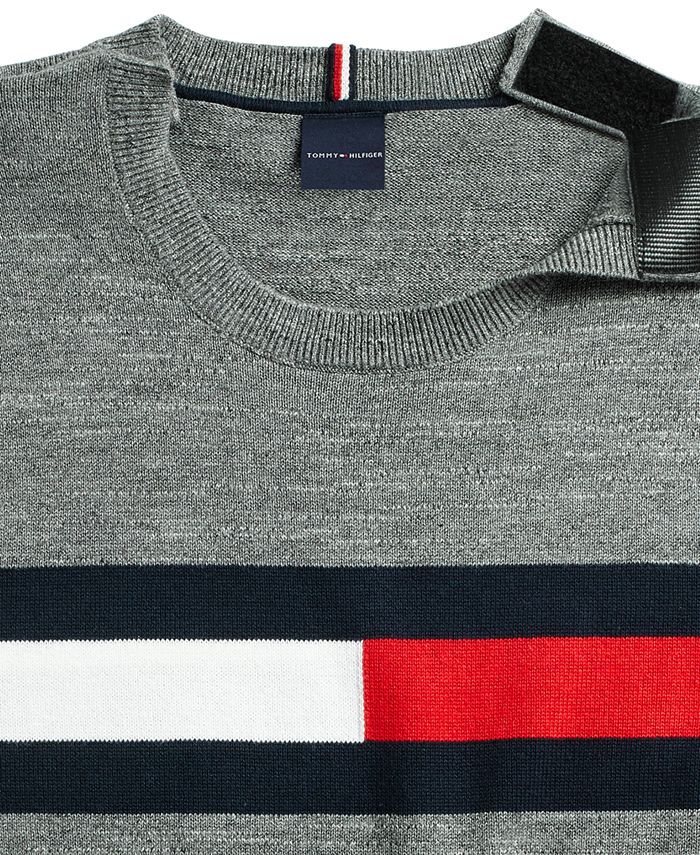 Tommy Hilfiger Men's Julian Flag Sweater with Hook & Loop Closure - Macy's