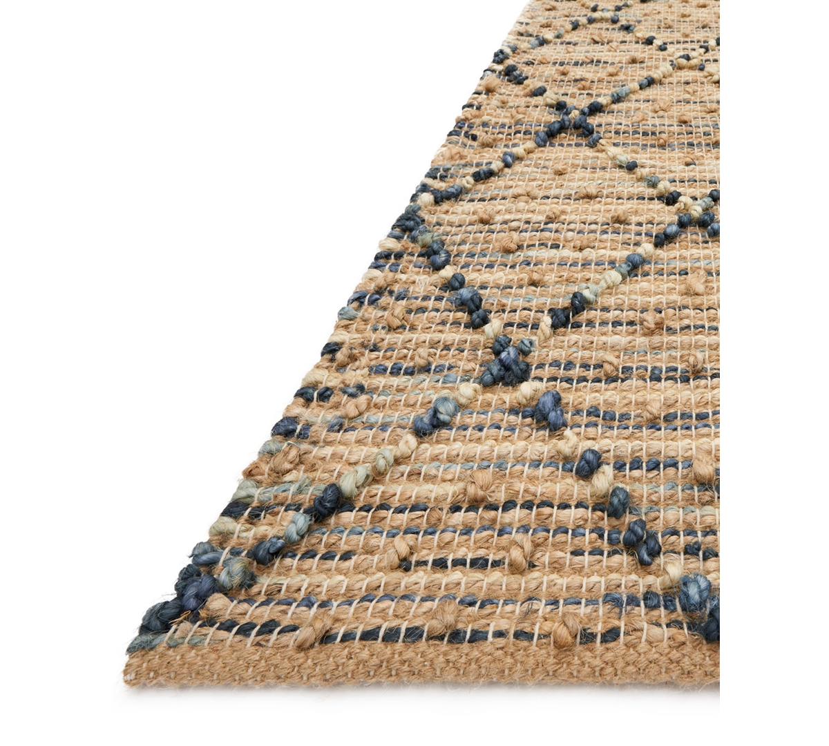 Loloi Beacon Jute Bu-03 7'9" X 9'9" Area Rug In Blue