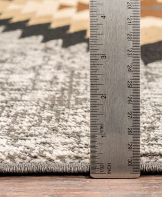 Rugs Paramount PAR-1094 Charcoal 2'2" x 7'6" Runner Area Rug