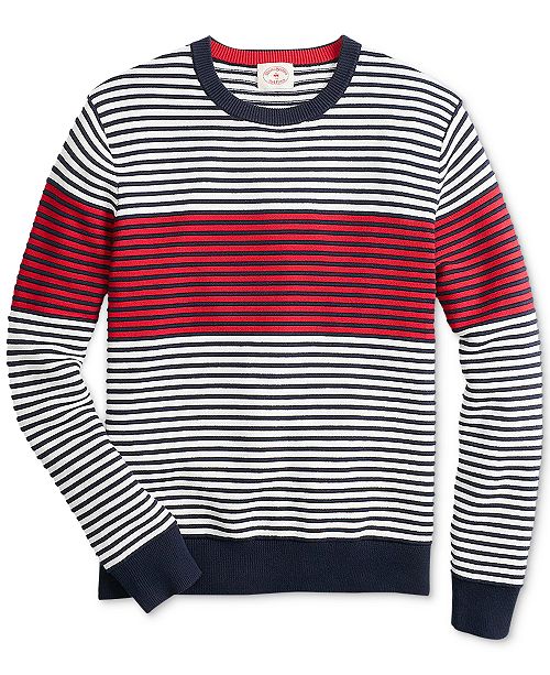 Brooks Brothers Men's Sailor Striped Sweater & Reviews - Sweaters - Men ...
