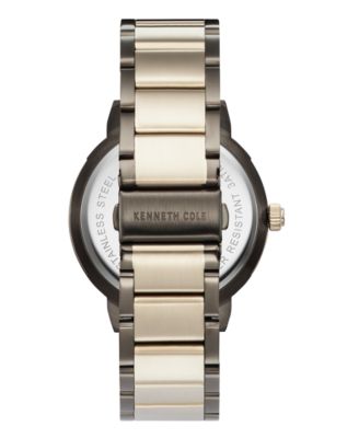 Kenneth Cole New York Men's Two-Tone Stainless Steel Bracelet Watch 44mm 