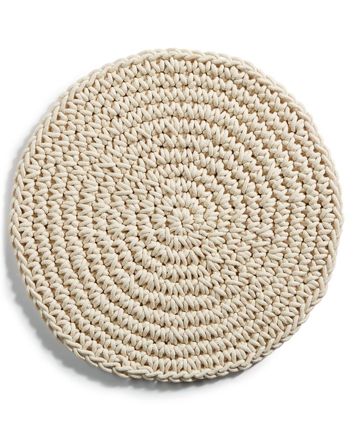 The Cellar Coastal Round Rope Placemat, Created for Macy's Macy's