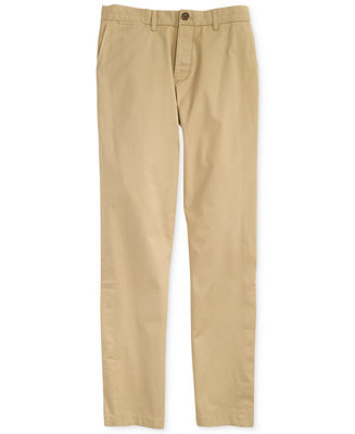 Tommy Hilfiger Men's Custom Fit Chino Pants with Magnetic Zipper - Macy's