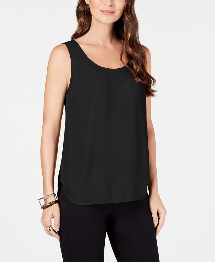 Alfani Sleeveless Scoop-Neck Blouse, Created for Macy's & Reviews ...