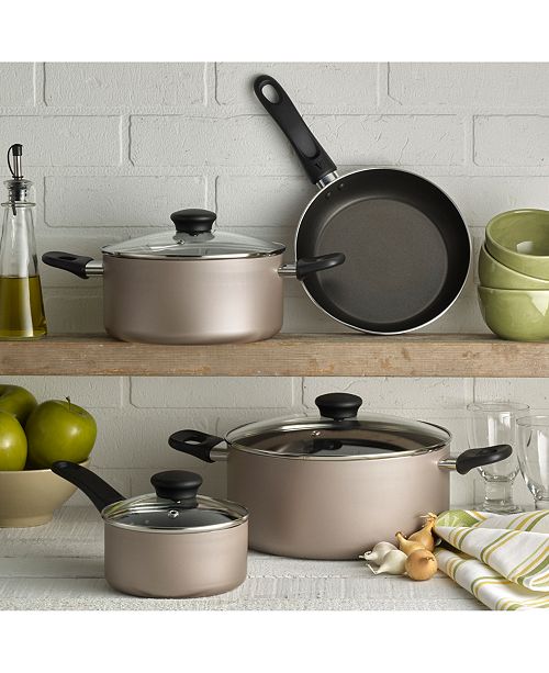 WearEver Complete Champagne Nonstick 15pc. Cookware Set & Reviews