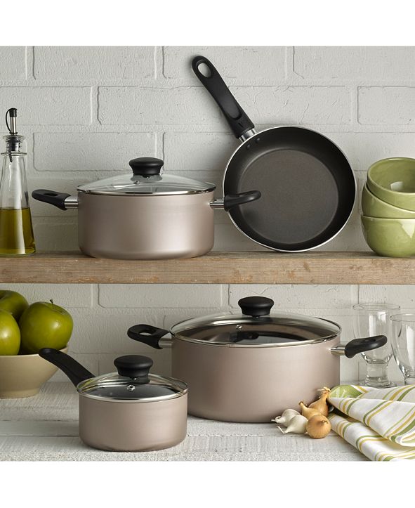 WearEver Complete Champagne Nonstick 15pc. Cookware Set & Reviews