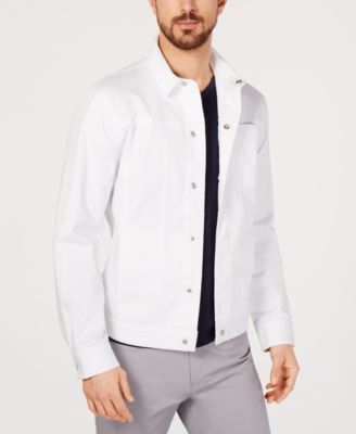 macys white denim jacket