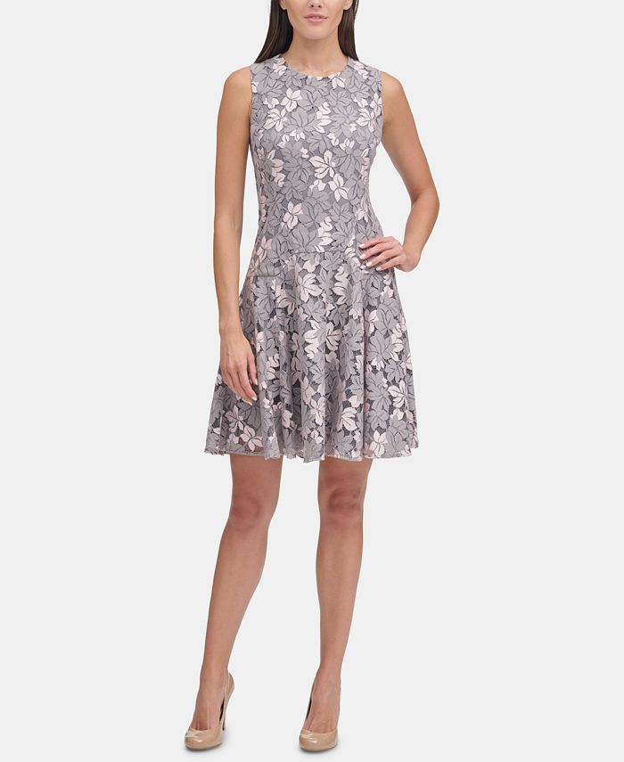 Tommy hilfiger lace sale fit and flare dress