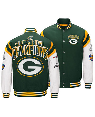 Authentic NFL Apparel Men's Green Bay Packers Home Team Varsity Jacket -  Macy's
