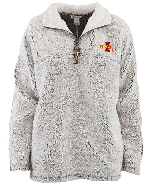 Pressbox Women S Iowa State Cyclones Sherpa Quarter Zip Pullover