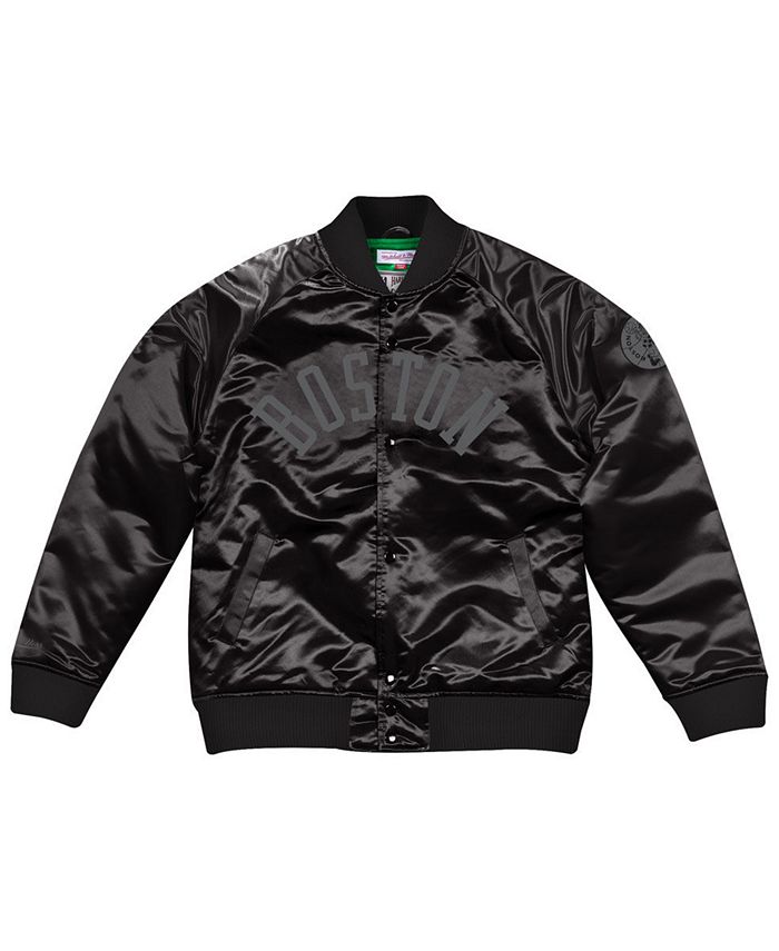 Boston Celtics Fleece Leather Jacket