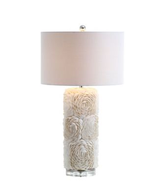 Rosette Seashell, Resin, Crystal Led Table Lamp