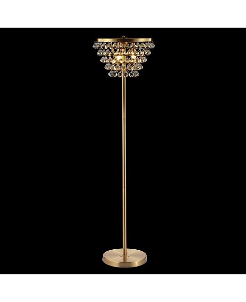 JONATHAN Y Jemma Crystal, Metal Led Floor Lamp