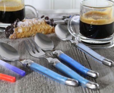 Laguiole Cocktail or Dessert Spoons and Forks, Set of 8