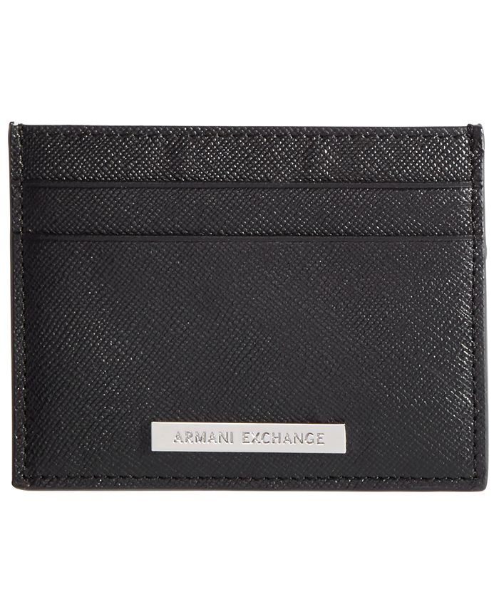 A|X Armani Exchange Men's Leather Card Holder & Reviews - All ...