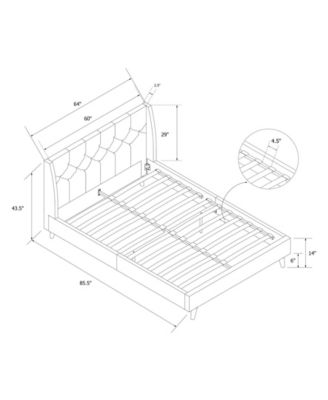 Novogratz Collection Novogratz Her Majesty Queen Bed & Reviews ...