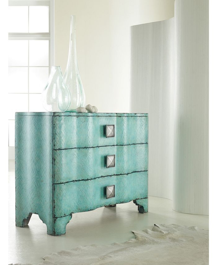 Hooker Furniture - Melange Turquoise Crackle Chest