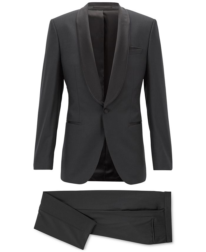 Hugo Boss BOSS Men's Slim Fit Virgin Wool Tuxedo & Reviews Hugo Boss