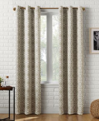Barnett Trellis Blackout Grommet Curtain Panel Collection