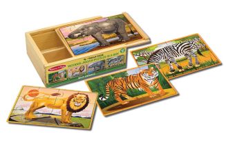 Wild Animals Puzzle In A Box - Macy's