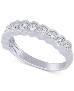 image of Diamond Scalloped Band (1/5 ct. t.w.) in 10k White Gold