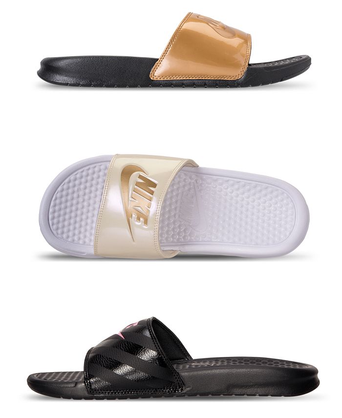 Women's Benassi Just Do It Swoosh Sandals from Finish Line & Reviews - Finish Line Women's Shoes - Shoes - Macy's