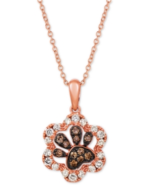 image of Le Vian Nude & Chocolate Diamond Paw Print 20
