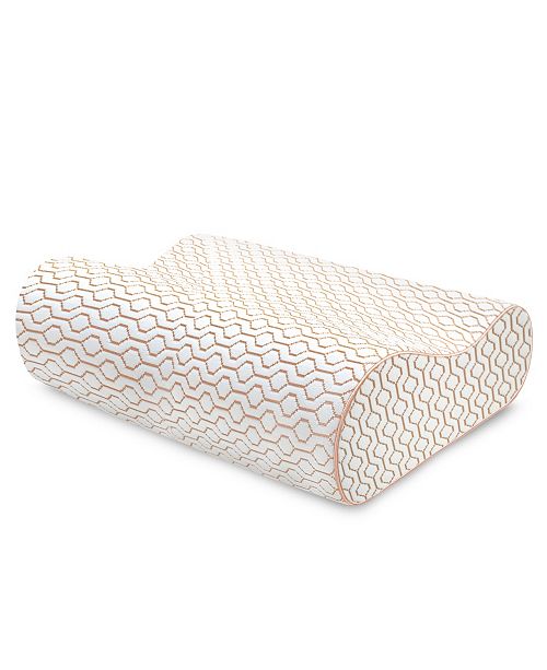 Memory Foam Classic Contour Copper Infused Bed Pillow