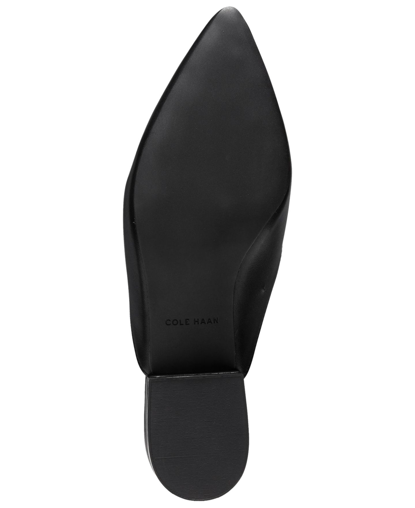 Женские сабо Cole Haan Piper Leather Pointed-Toe Mules, цвет: Чёрный кожаный — фото 5