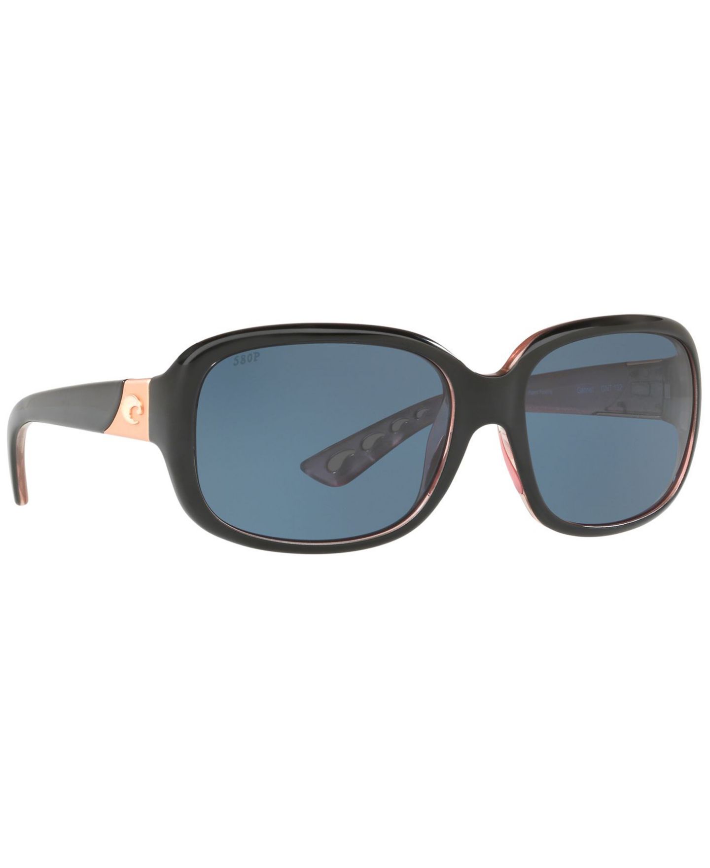 Женские солнцезащитные очки Costa Del Mar Polarized Sunglasses, Gannet 58, цвет: Чёрный бордовый / Серый — фото 3